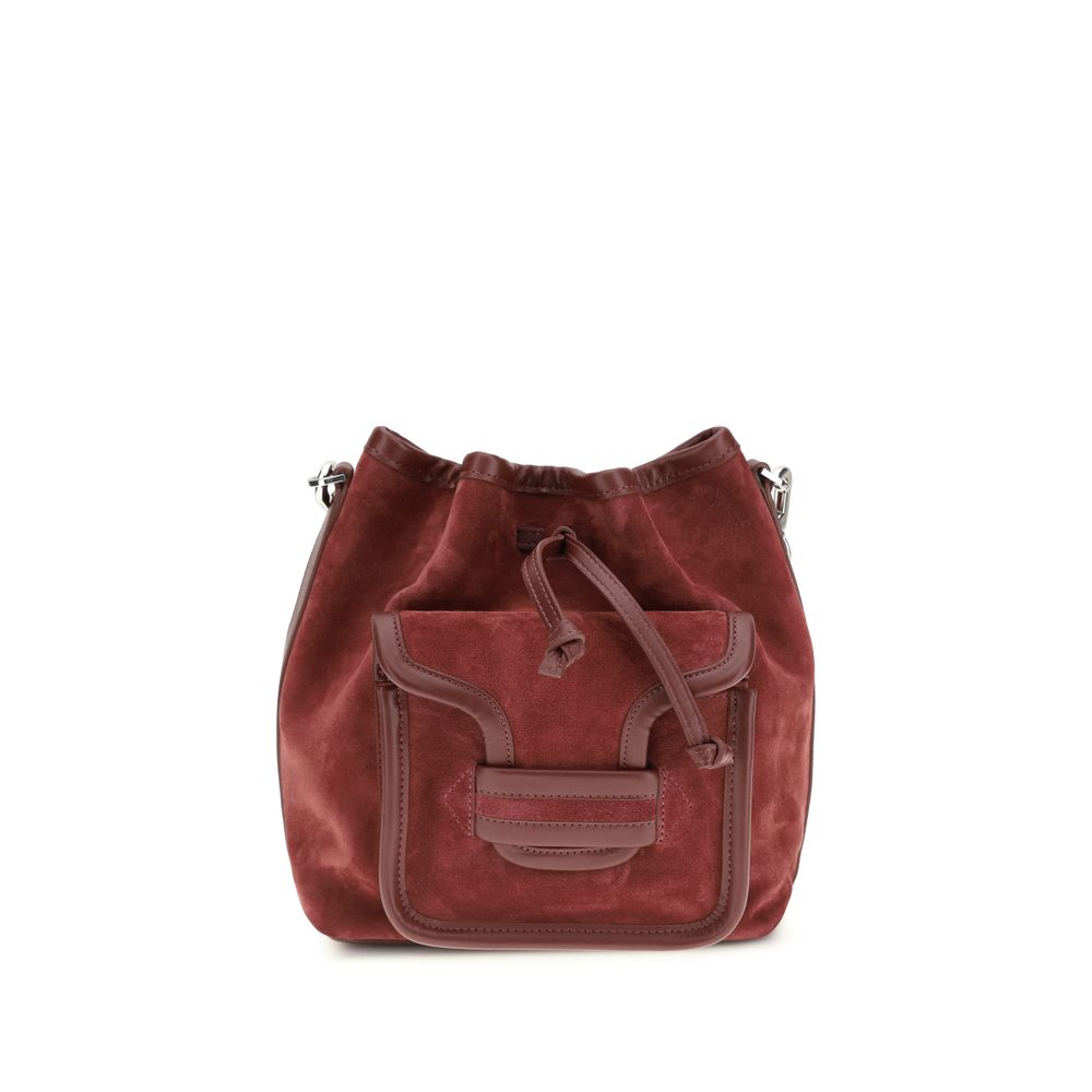 Pierre Hardy Bordeaux Calf Leather Bos Taurus Backet Bag - Luxe Marca