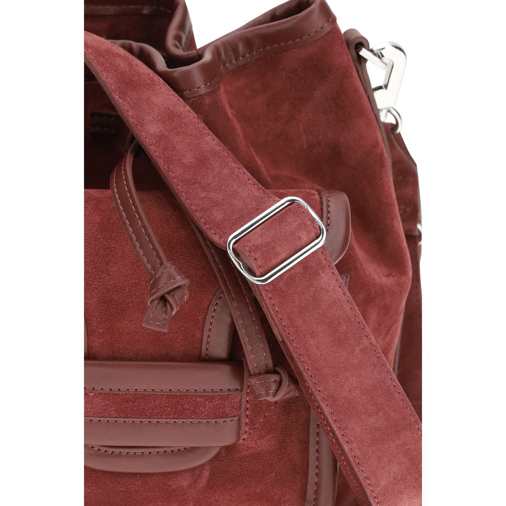 Pierre Hardy Bordeaux Calf Leather Bos Taurus Backet Bag - Luxe Marca