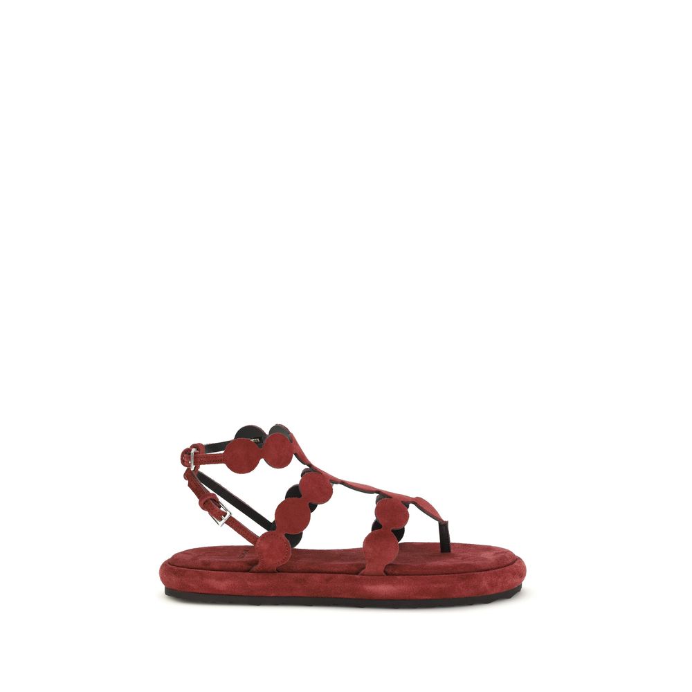 Pierre Hardy Brown Calf Leather Bos Taurus Platform Sandals - Luxe Marca