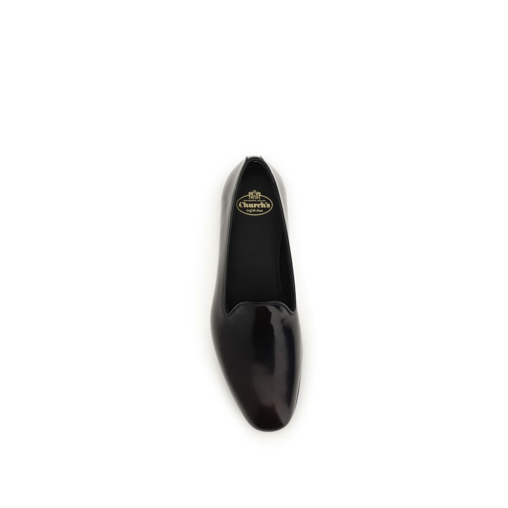 Church's Black Calf Leather Bos Taurus Slip-On Loafers - Luxe Marca