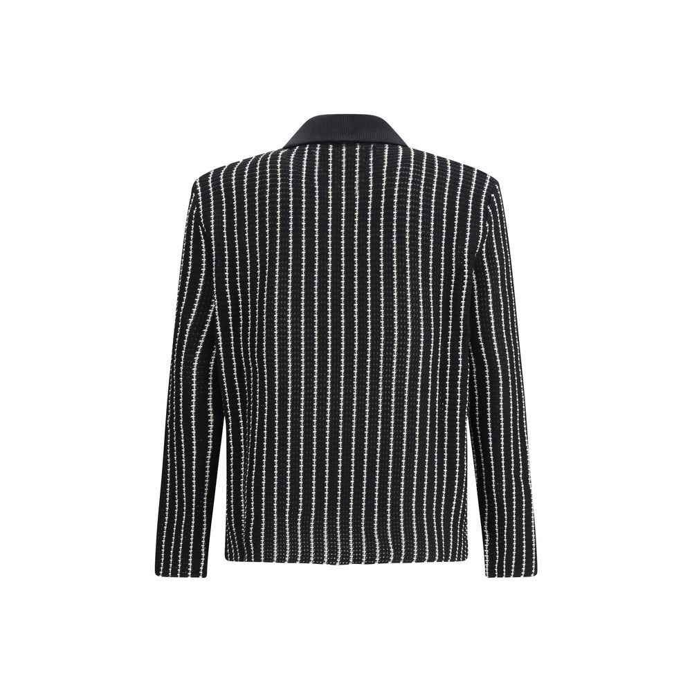 Jil Sander Black Cotton Cardigan - Luxe Marca
