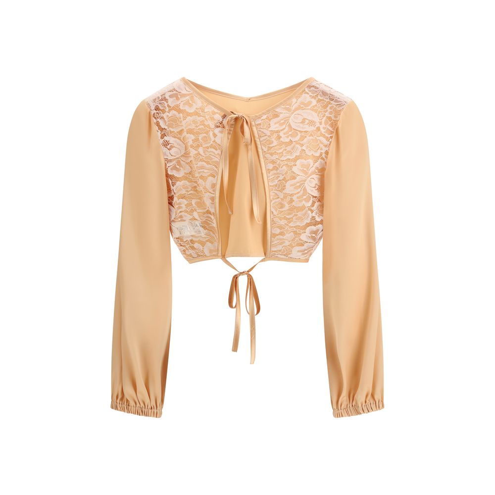 Kristina Ti Orange Silk Blouse - Luxe Marca
