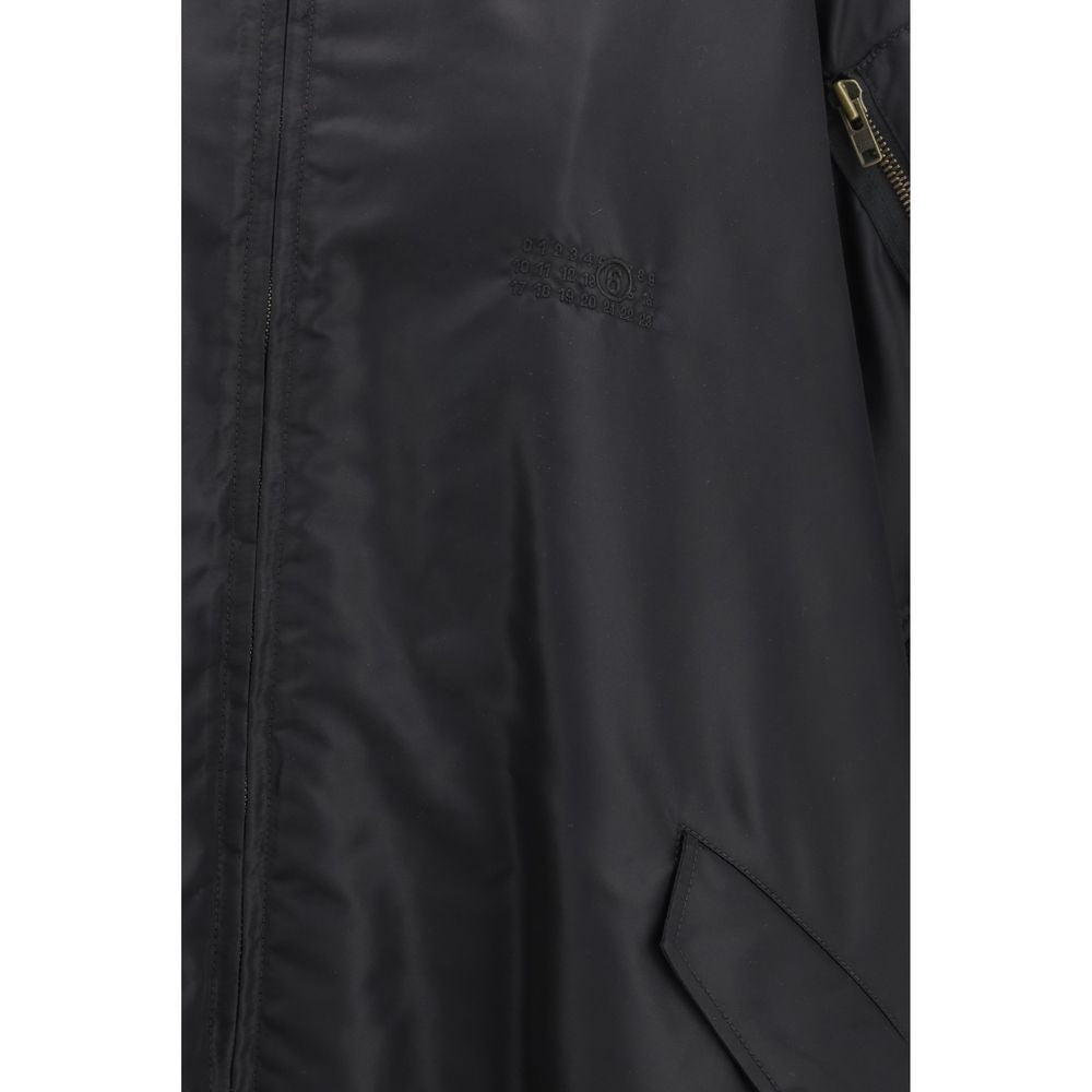 MM6 Black Polyamide Cloacks - Luxe Marca