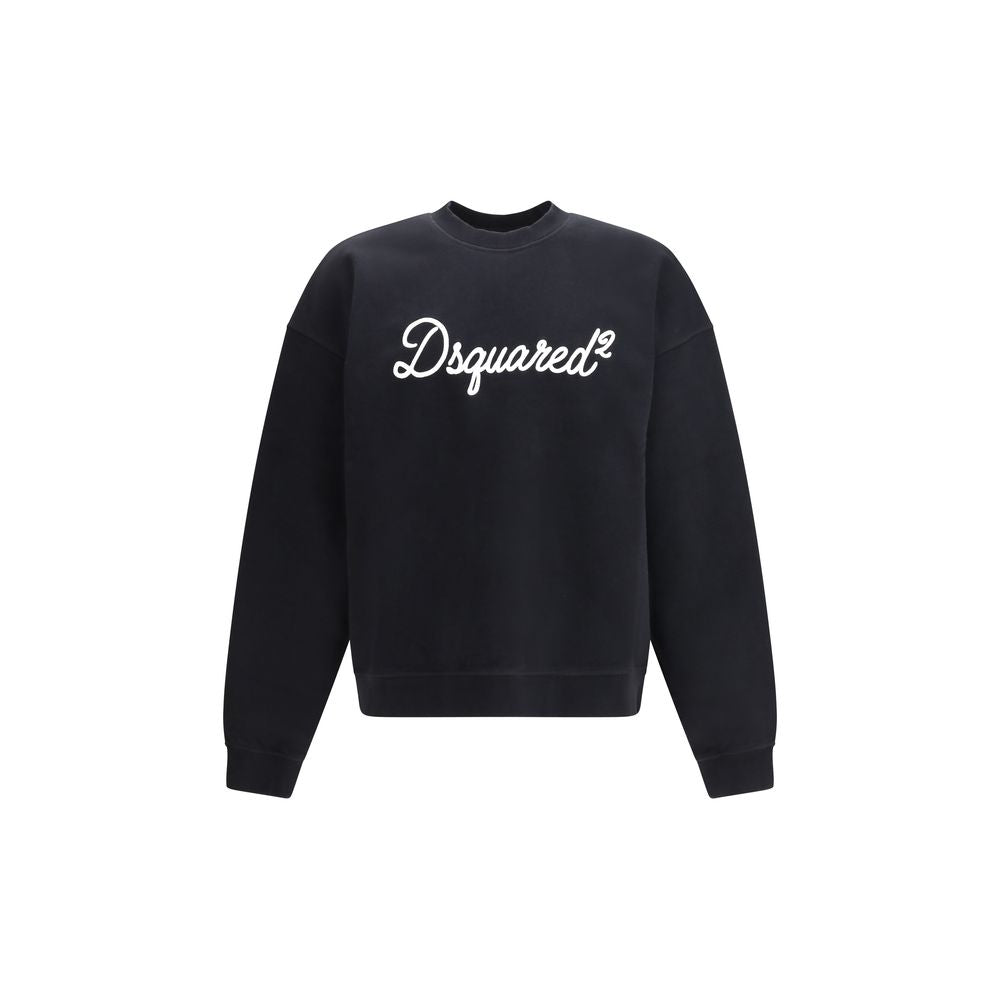Dsquared² Black Cotton Sweatshirt - Luxe Marca