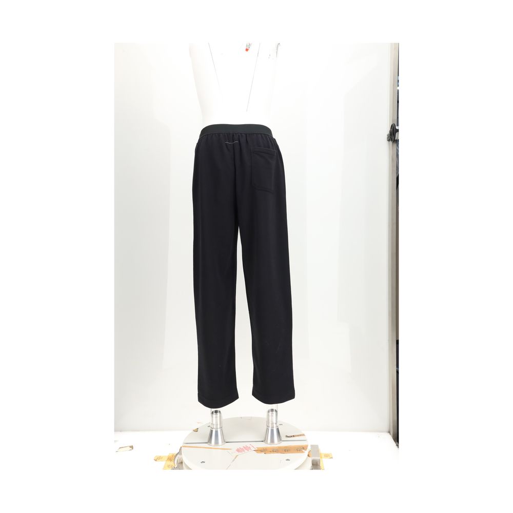 MM6 Black Cotton Athletic Pants - Luxe Marca