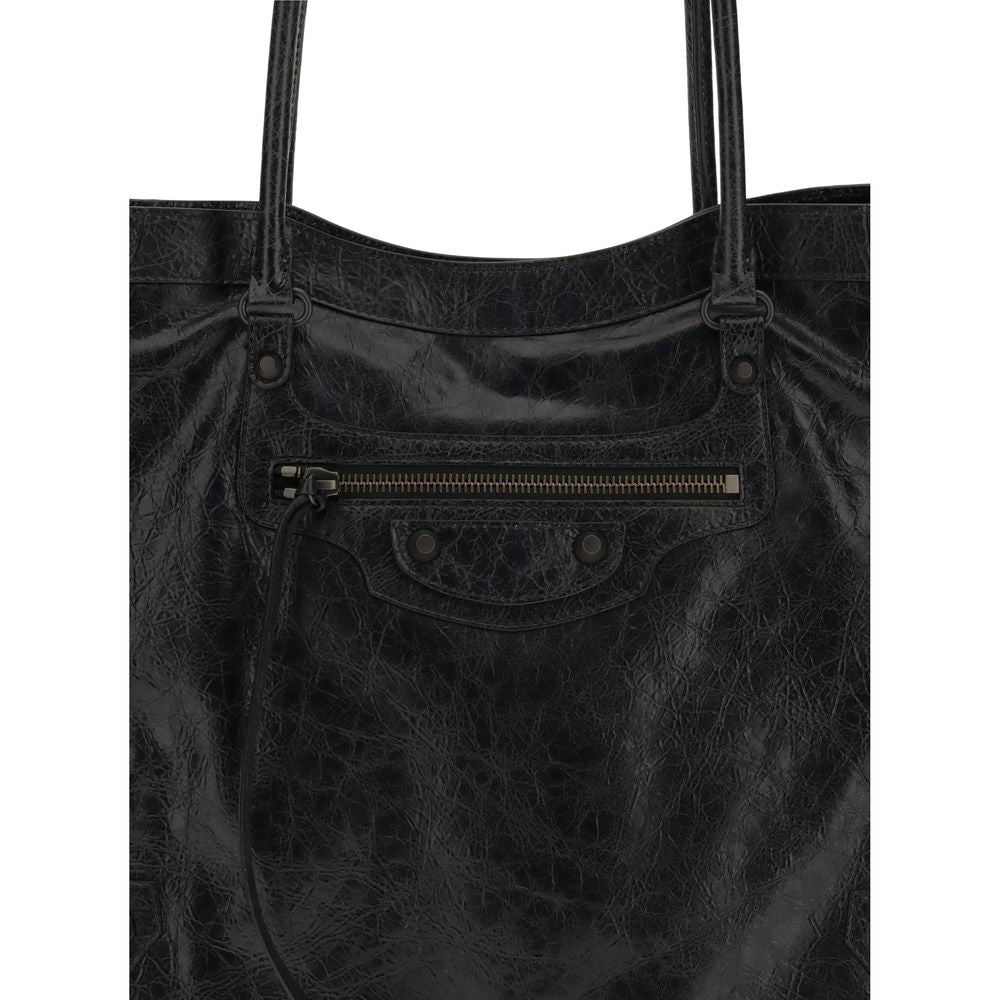 Balenciaga Black Lamb Ovis Aries Aries Shoulder Bag - Luxe Marca