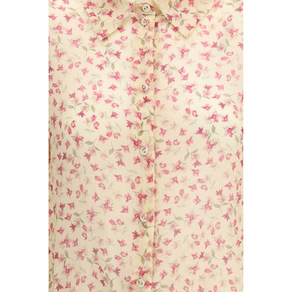 Kristina Ti Multicolor Ramie Casual Dress - Luxe Marca