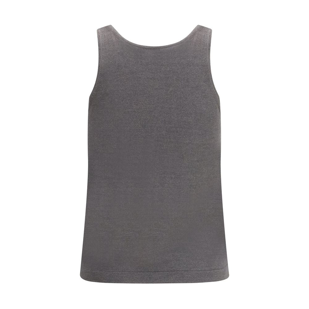 Brunello Cucinelli Gray Cashmere Top - Luxe Marca