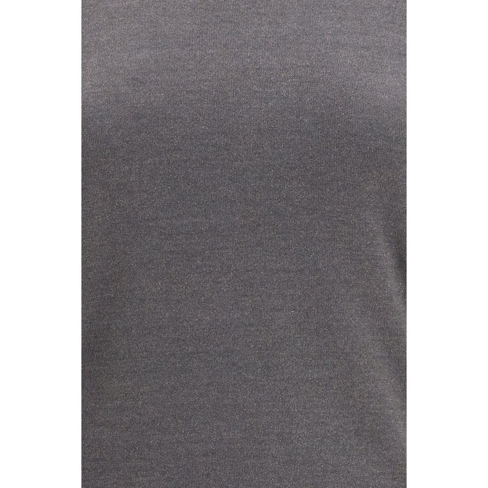 Brunello Cucinelli Gray Cashmere Top - Luxe Marca