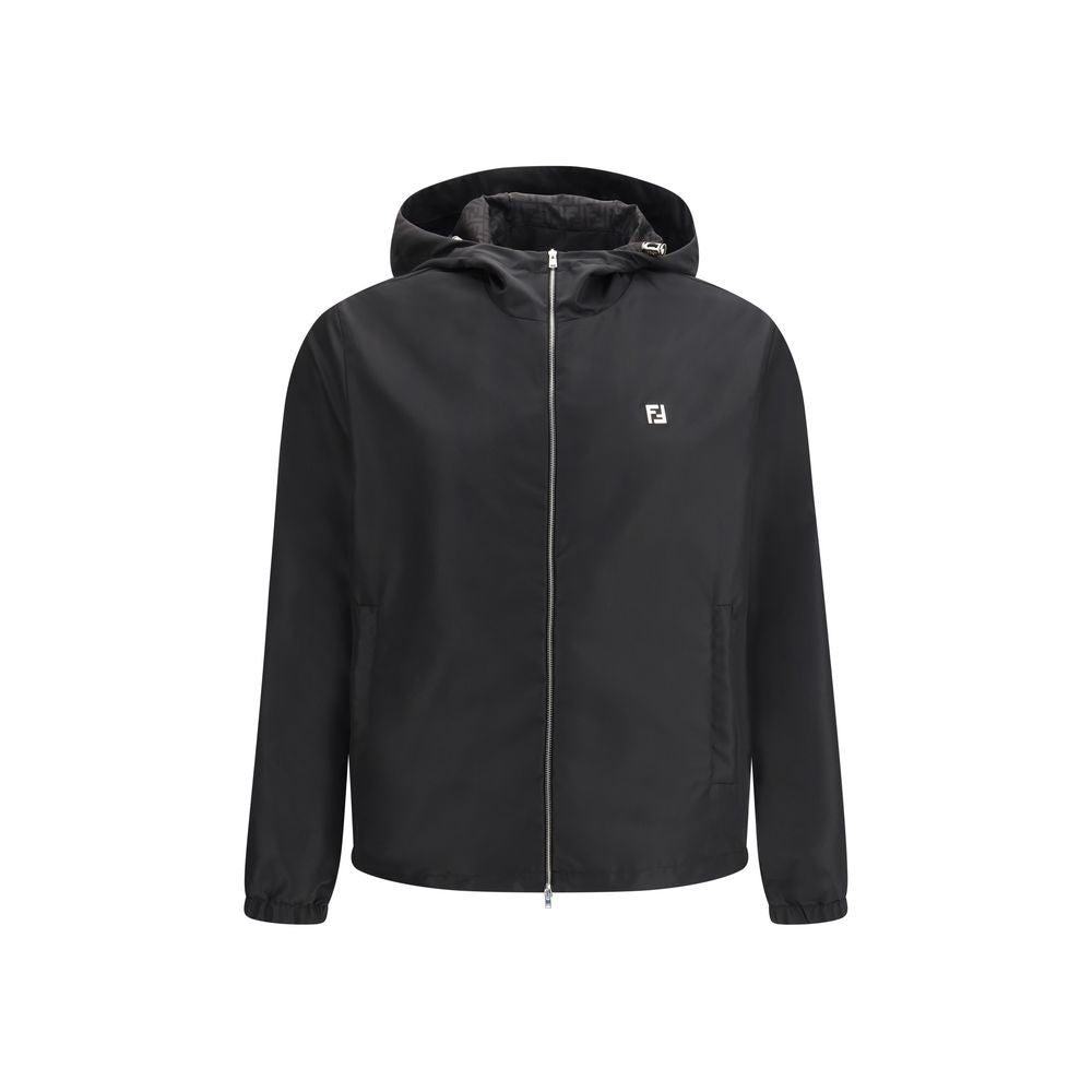 Fendi Black Polyester Shell Jacket - Luxe Marca