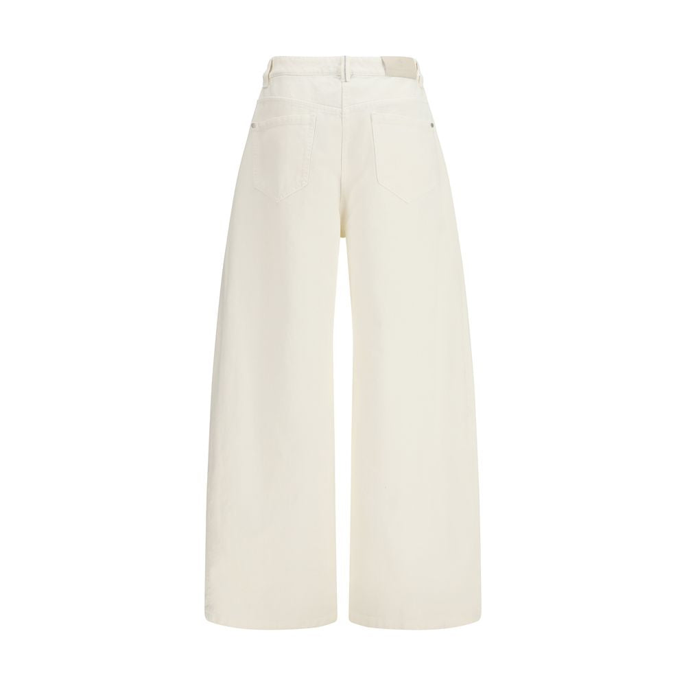 Brunello Cucinelli Beige Cotton Pants - Luxe Marca