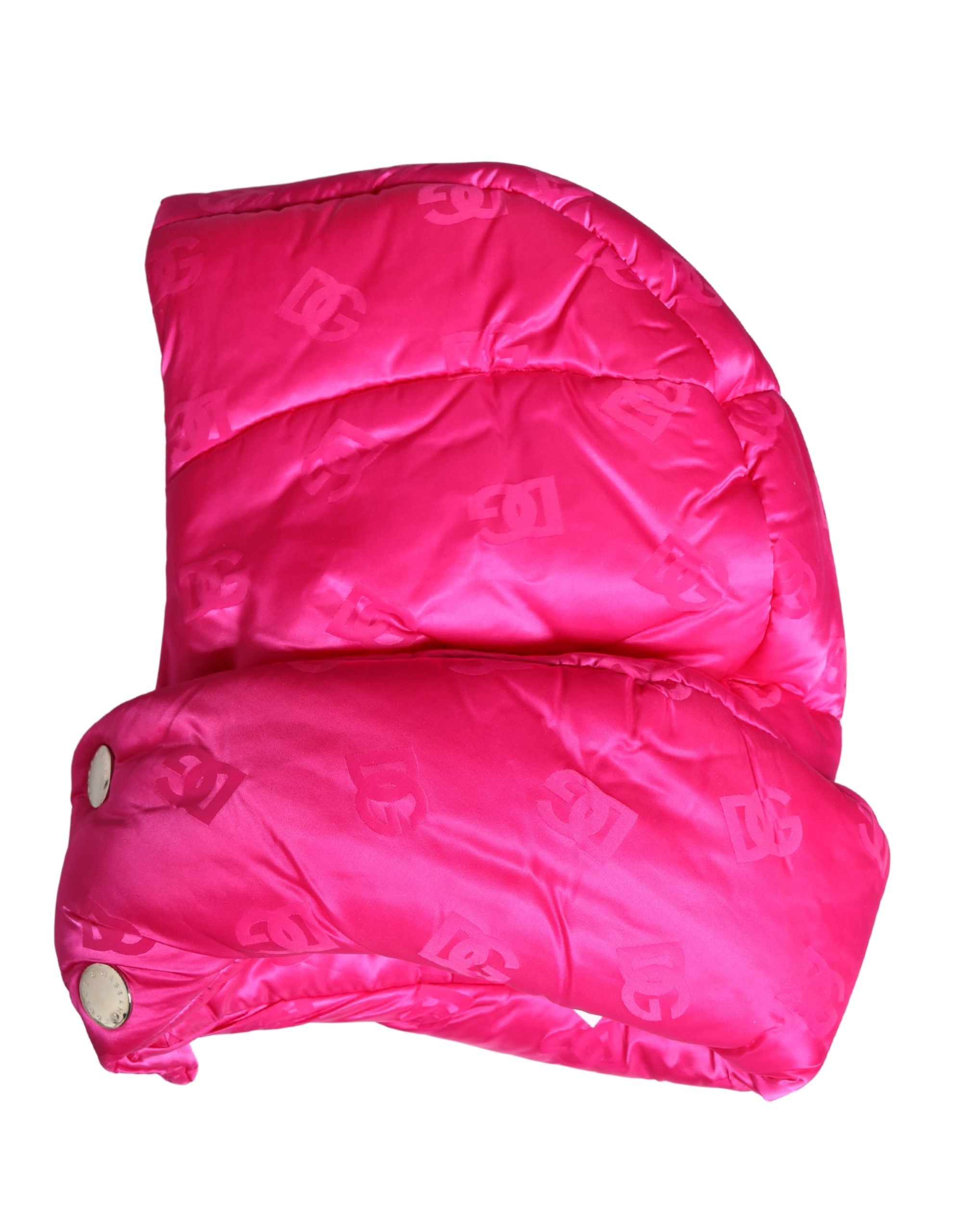 Dolce & Gabbana Men Pink Logo Print Whole Head Wrap Capello Hat