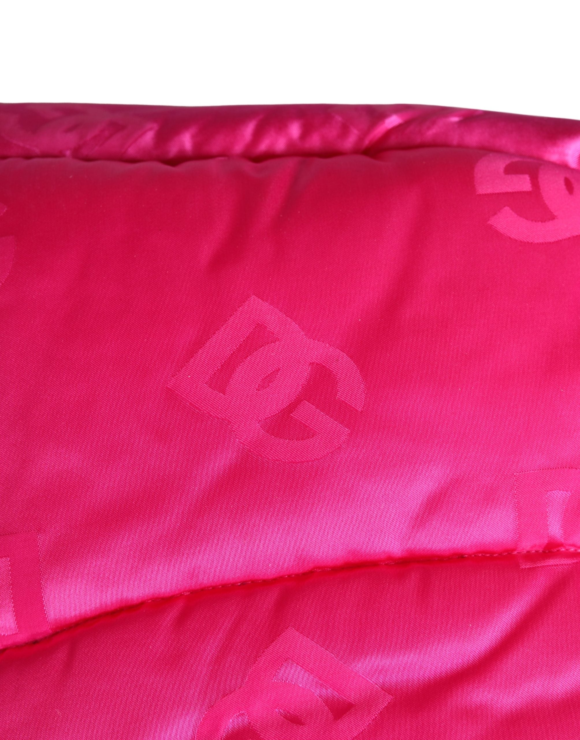 Dolce & Gabbana Men Pink Logo Print Whole Head Wrap Capello Hat