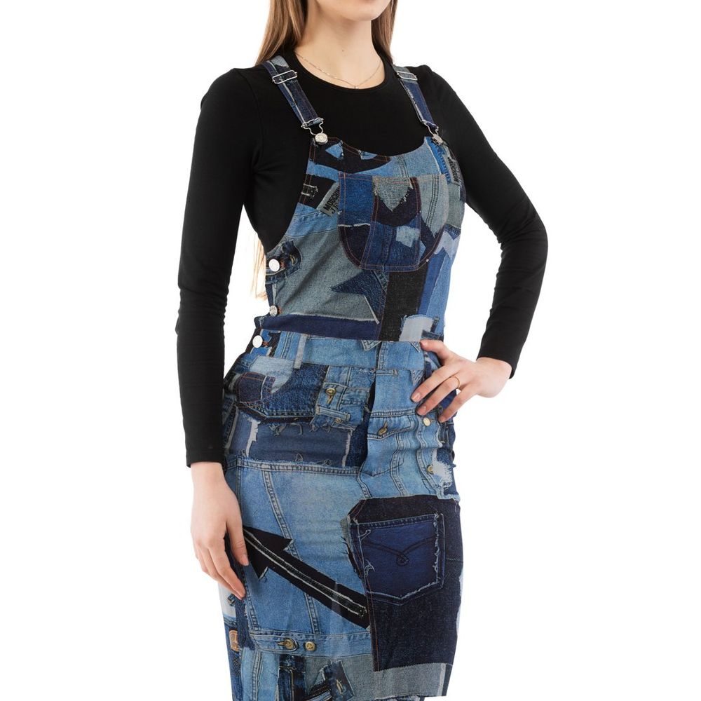 Moschino Multicolor Viscose Cropped Jeans