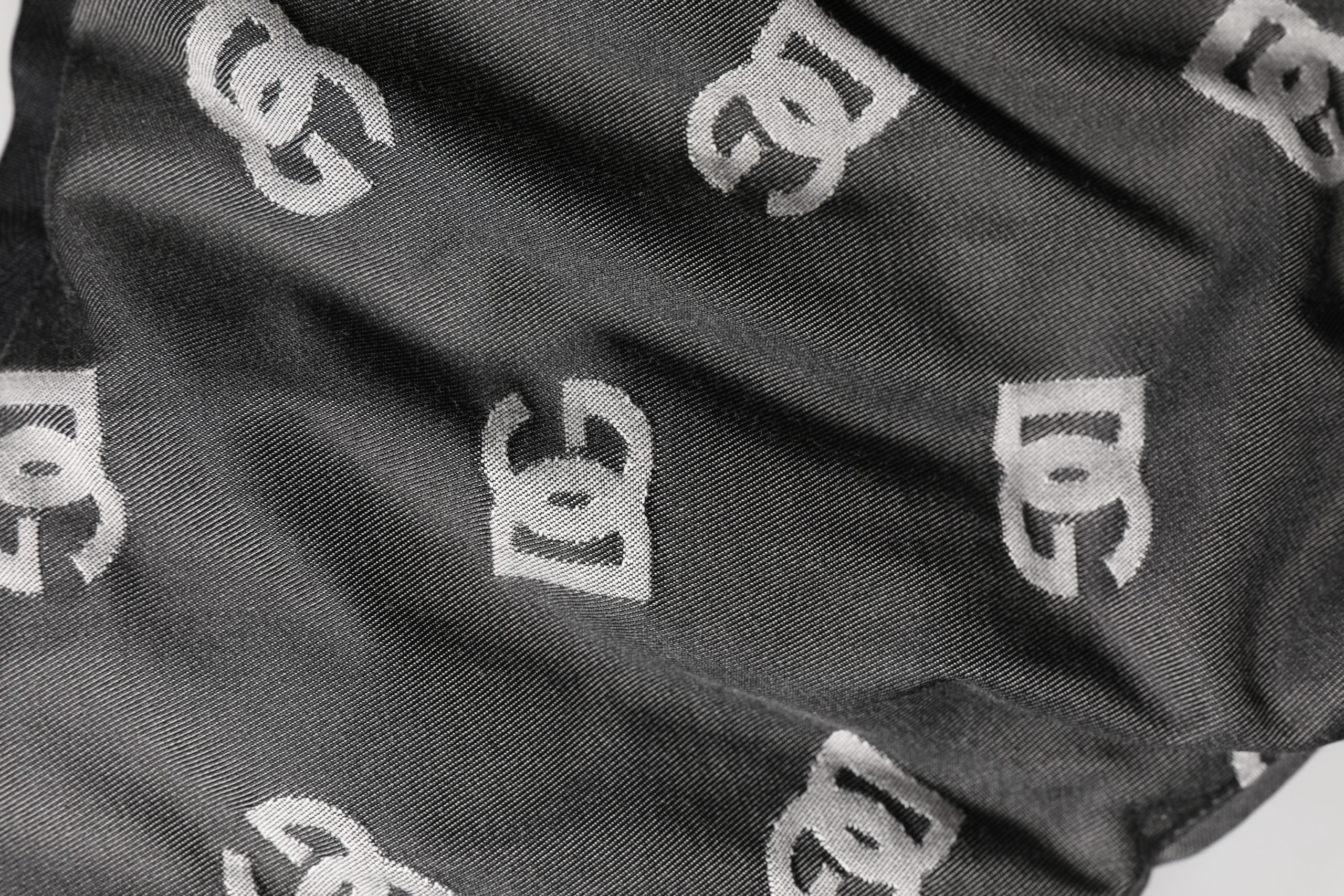 Dolce & Gabbana Black Logo Print Whole Head Wrap Capello Hat