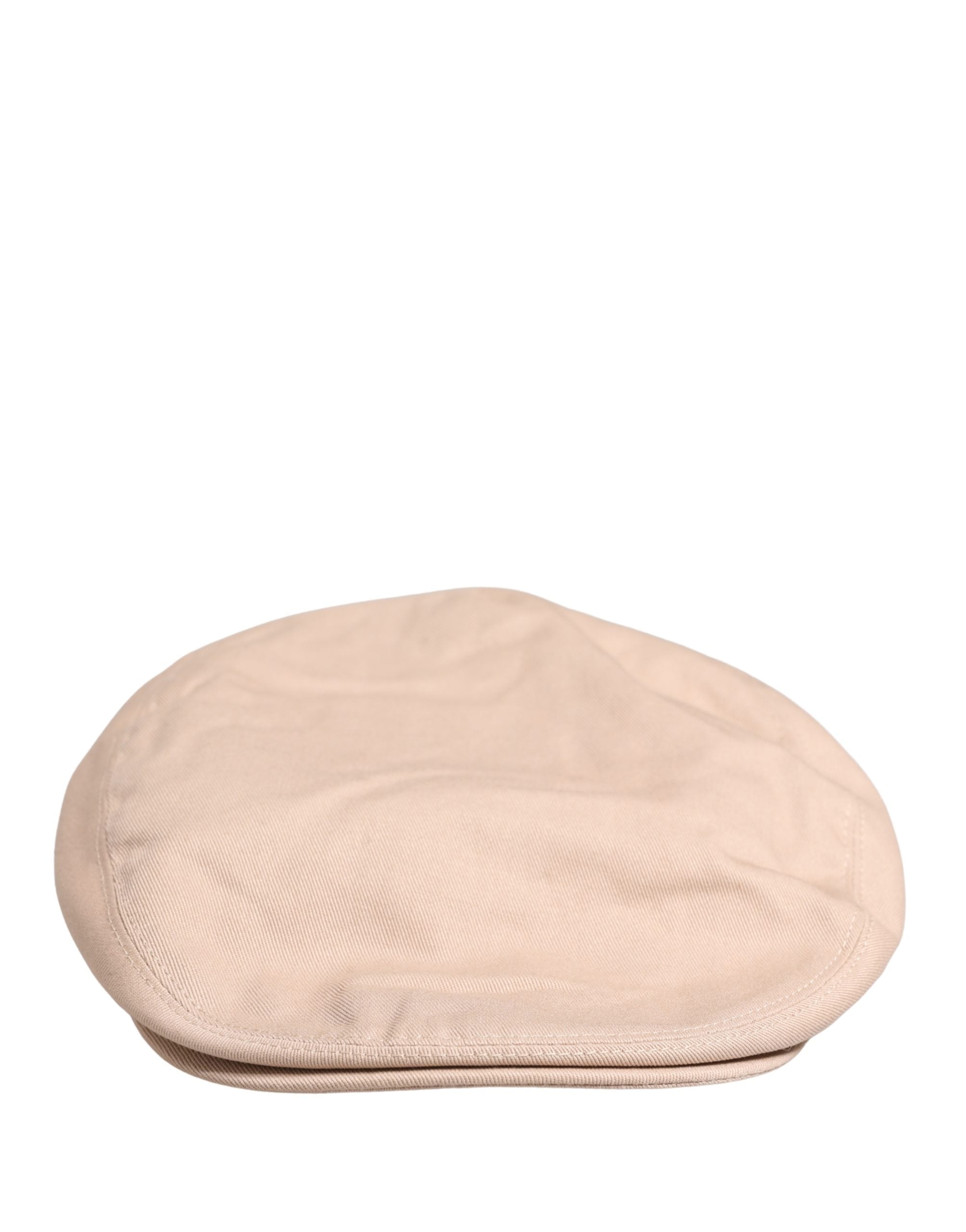 Dolce & Gabbana Men Beige Cotton Newsboy Cloth Capello Hat