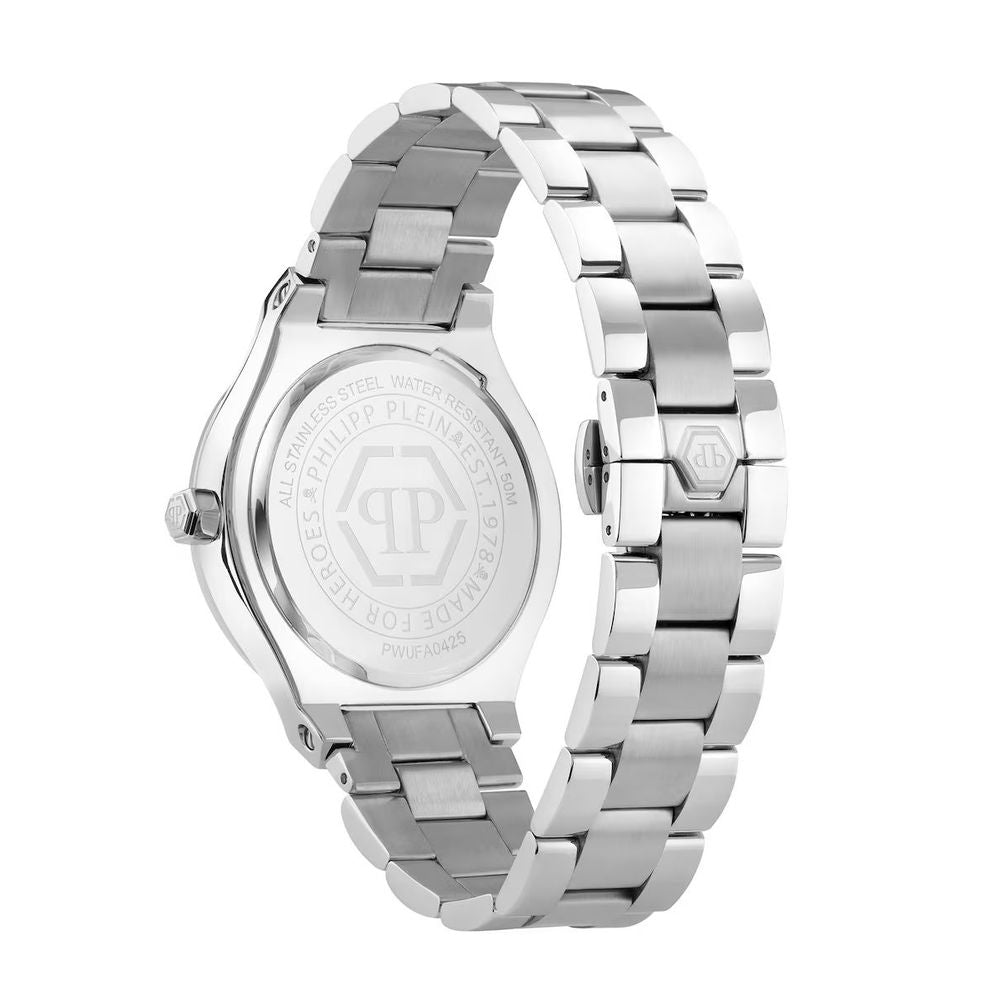 Philipp Plein Gray Stainless Steel Dress Watch