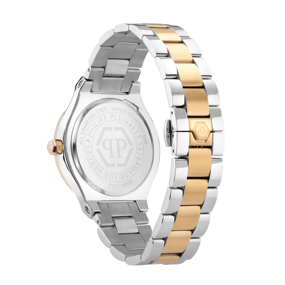 Philipp Plein Gold Stainless Steel Dress Watch