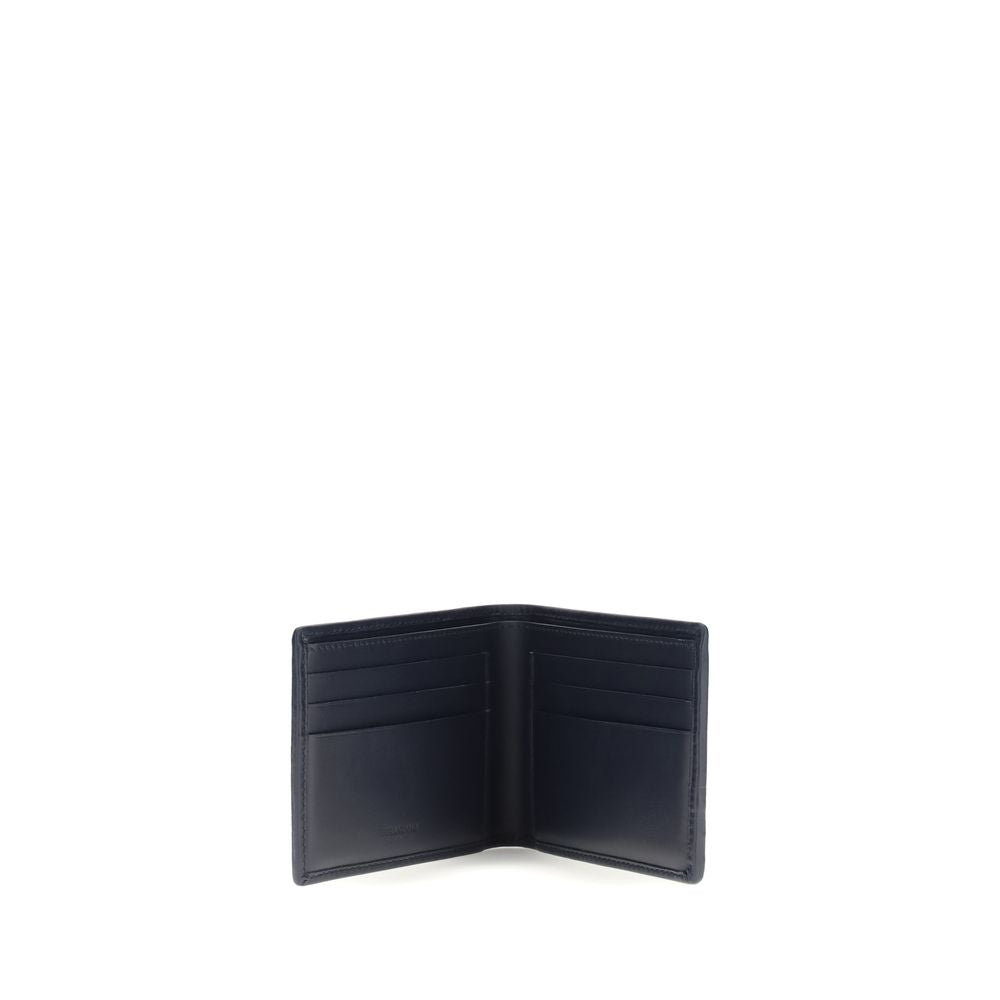 Ferragamo Gray Calf Leather Bos Taurus Wallet - Luxe Marca