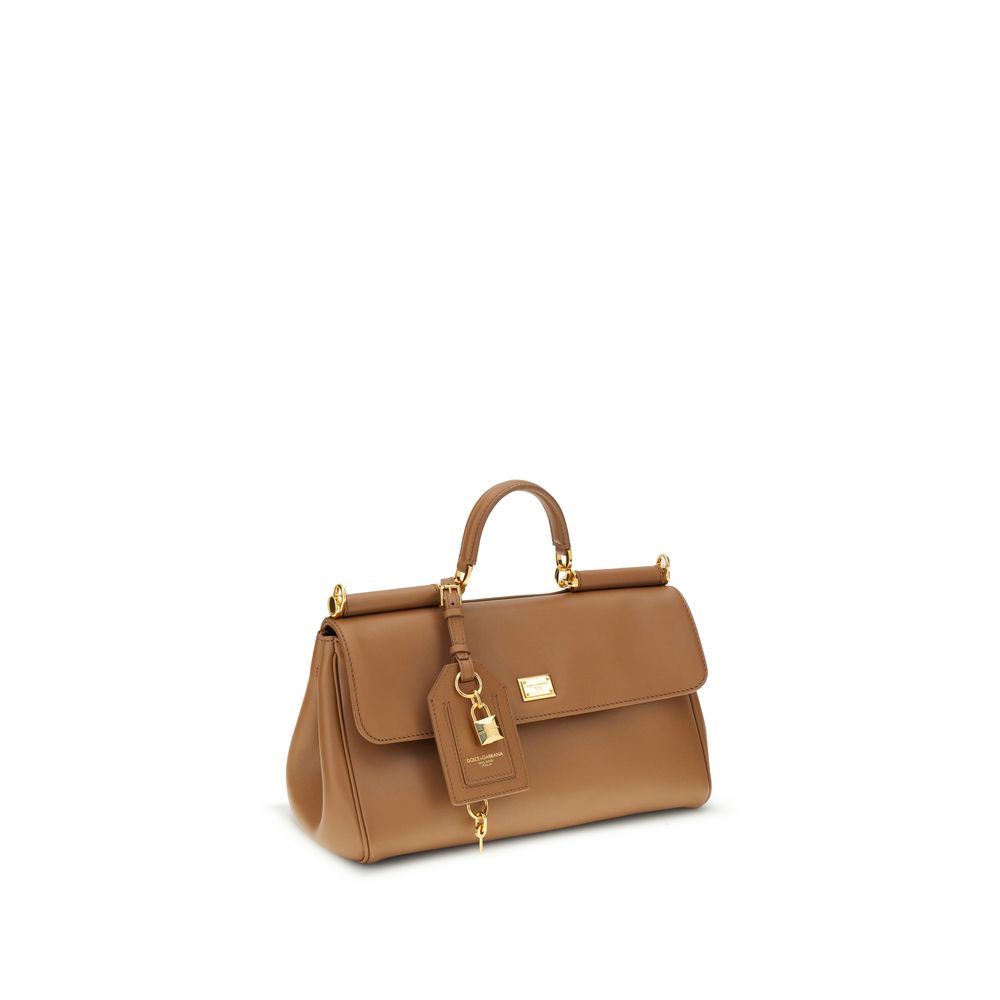 Dolce & Gabbana Beige Calf Leather Bos Taurus Shoulder Bag