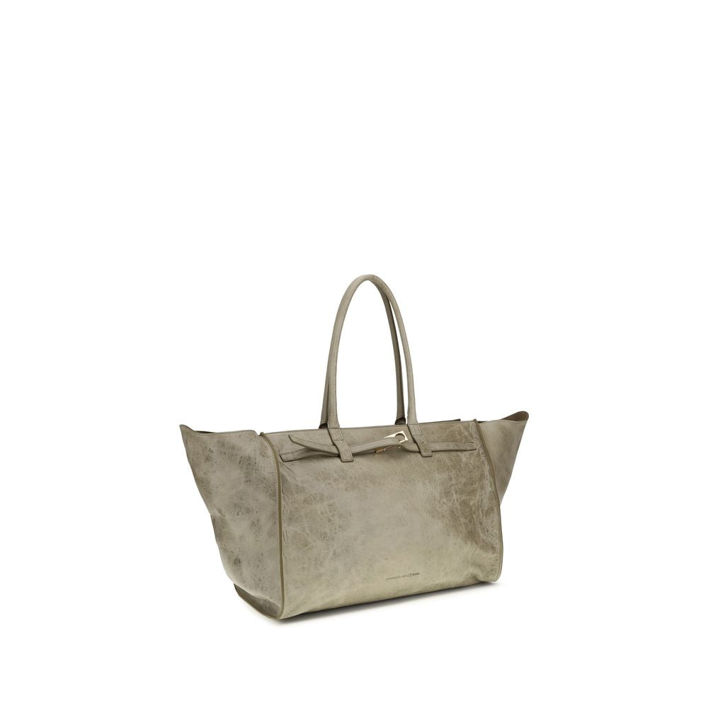 Benedetta Bruzziches Beige Calf Leather Bos Taurus Shoulder Bag - Luxe Marca