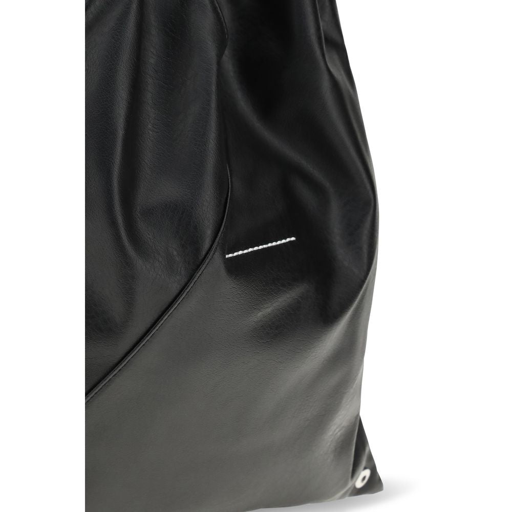MM6 Black Polyethylene Handbag