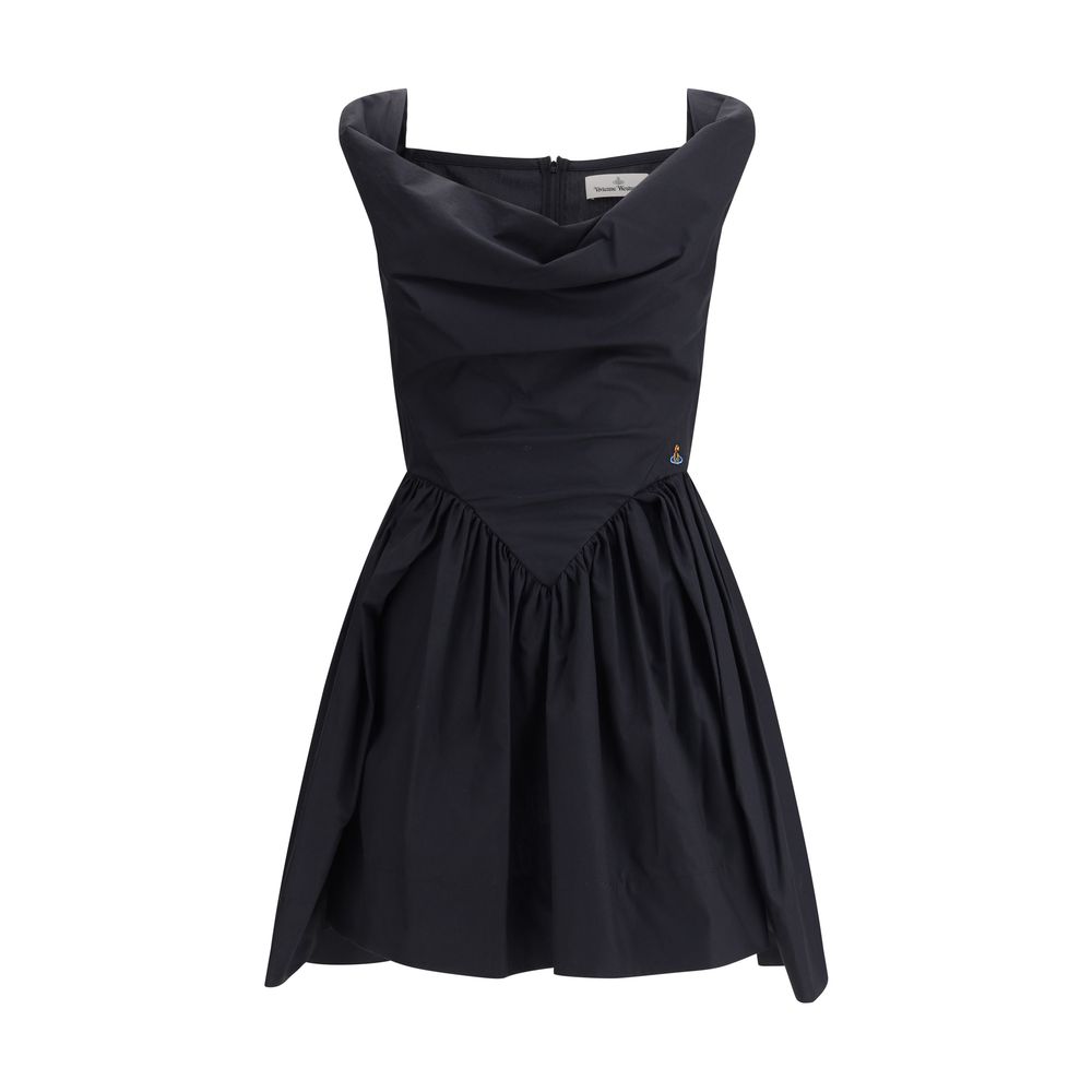 Vivienne Westwood Black Cotton Casual Dress - Luxe Marca