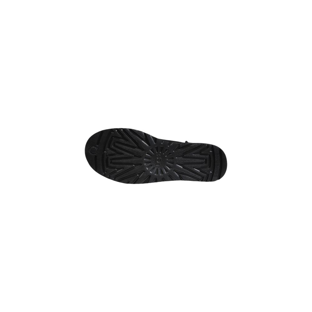 حذاء UGG أسود من جلد الغزال يصل إلى الكاحل