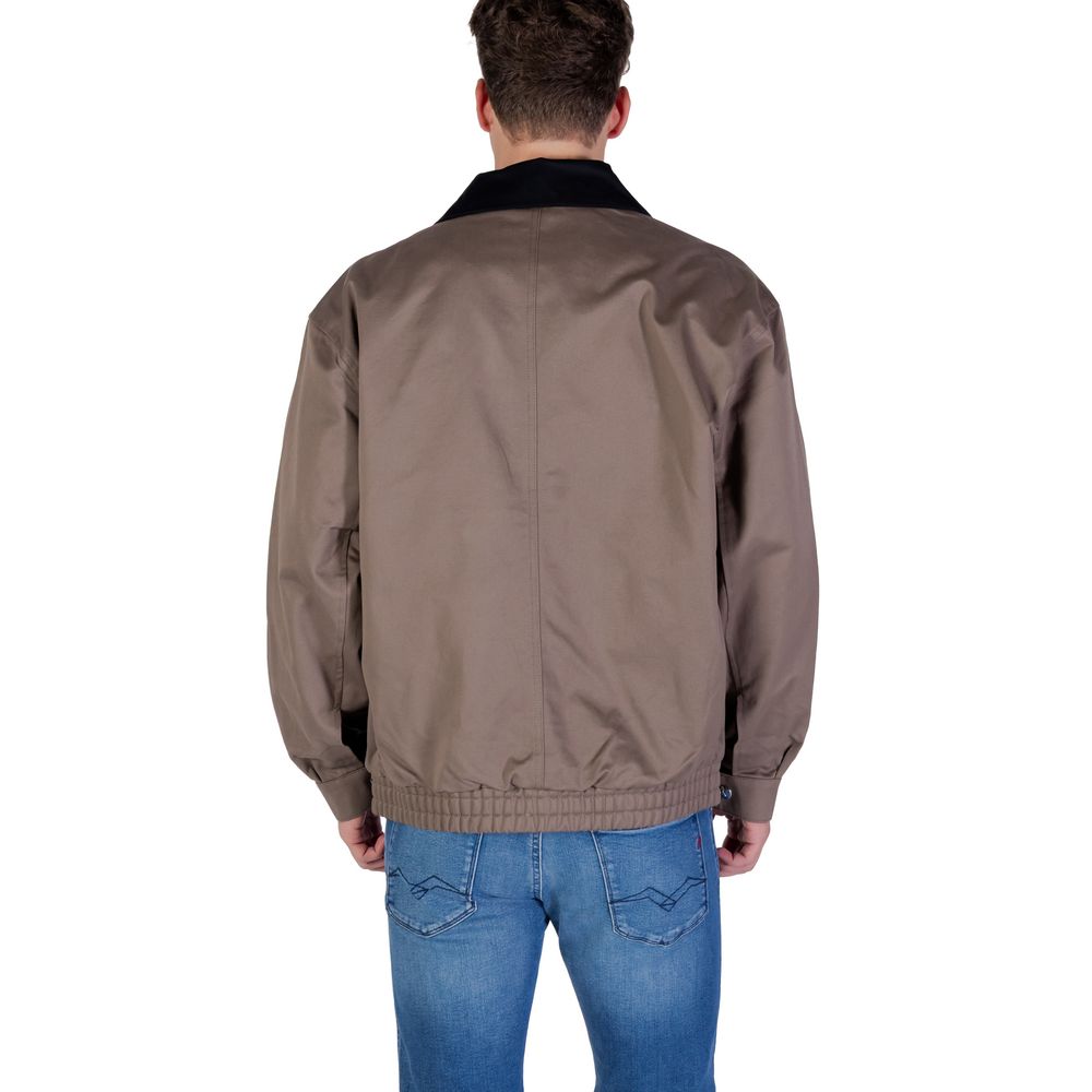 Calvin Klein Jeans Brown Cotton Bomber