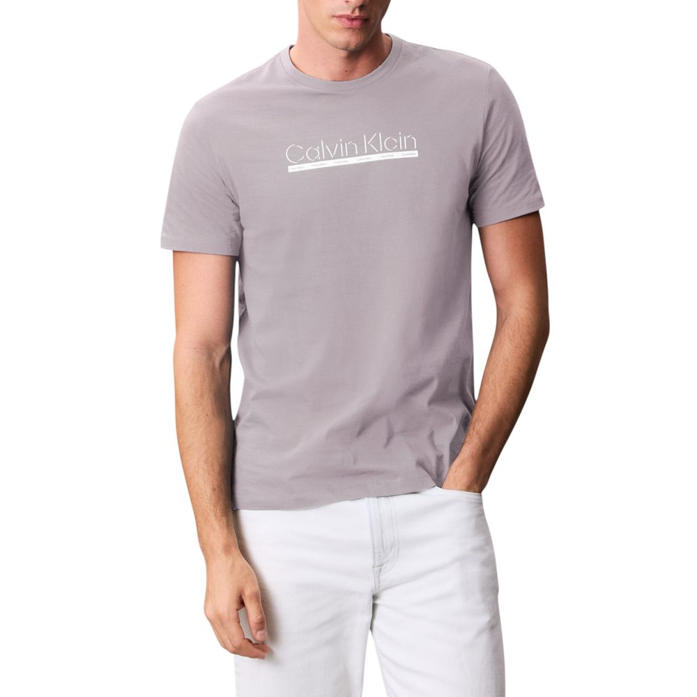 Calvin Klein Gray Cotton T-Shirt
