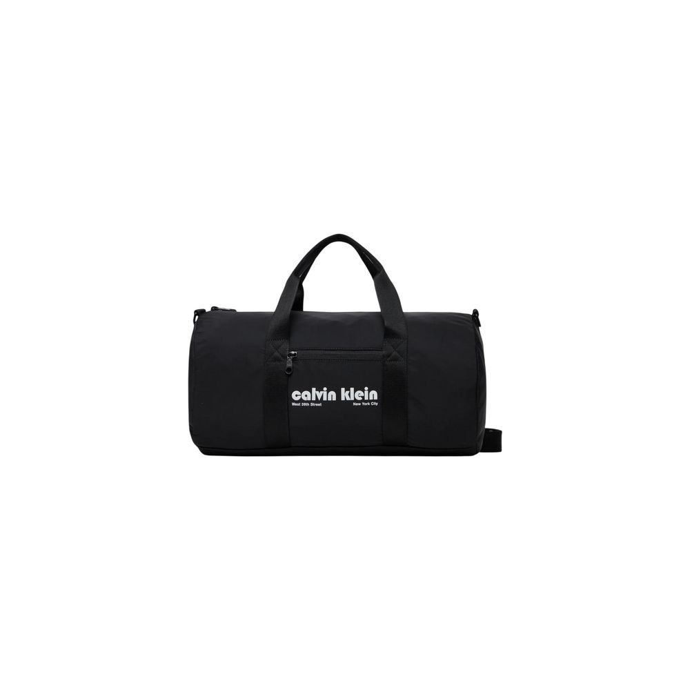 Calvin Klein Black Recycled Polyester Duffel Bag