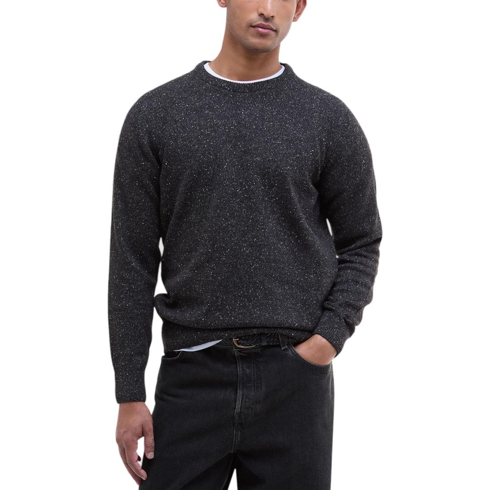 Barbour Black Wool Sweatshirt