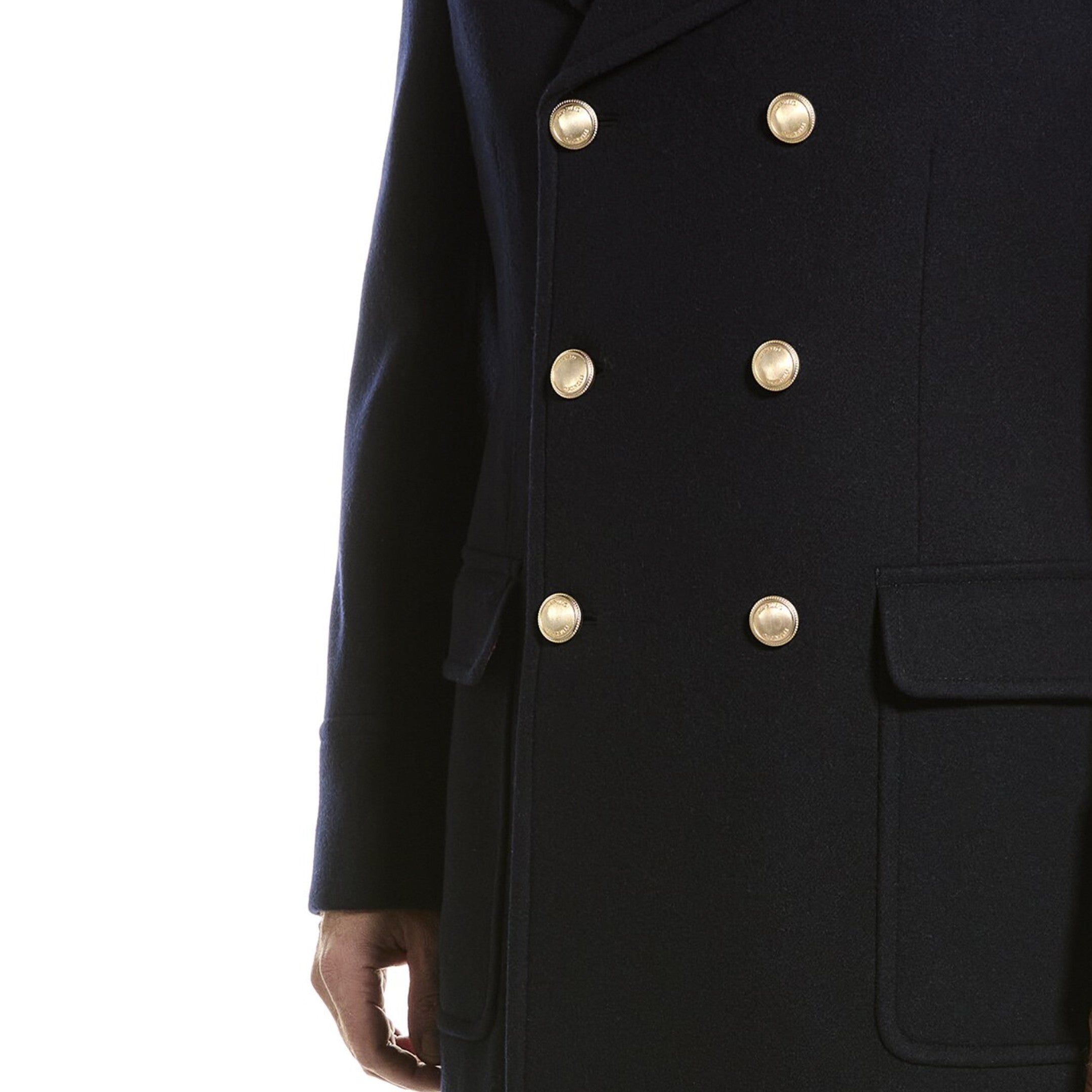 Brunello Cucinelli Blue Wool Coat