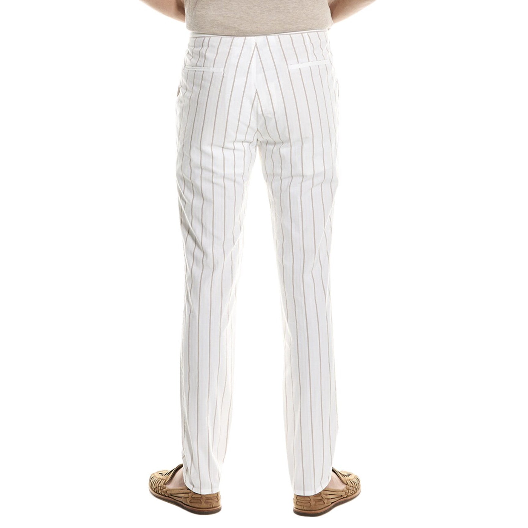 Brunello Cucinelli Bicolor Cotton Casual Pants