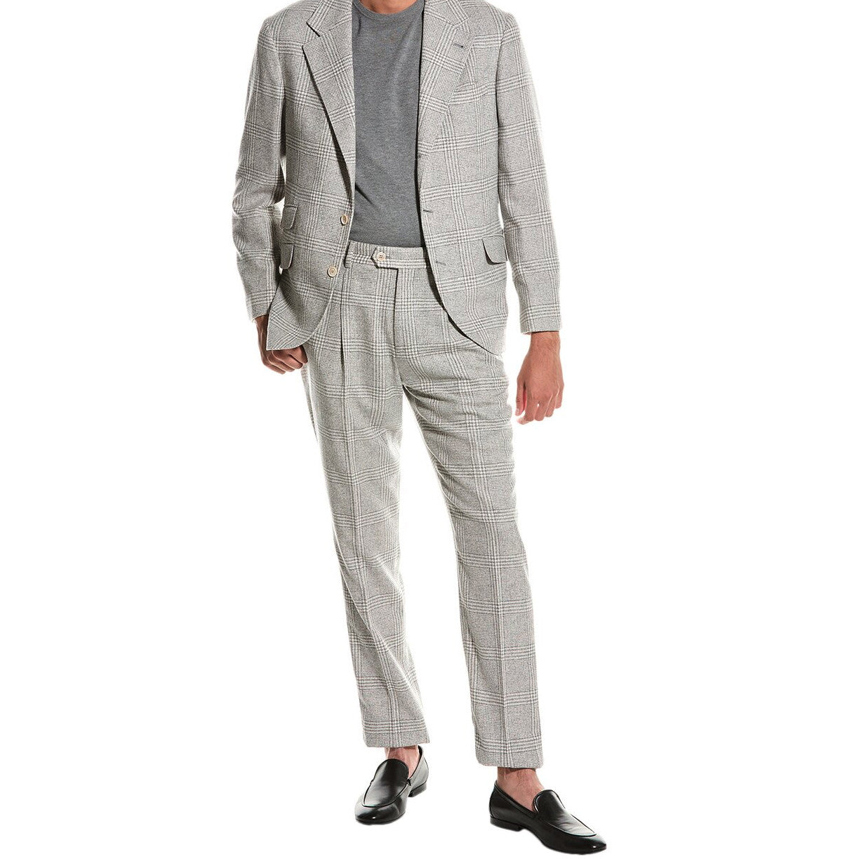Brunello Cucinelli Pearl Wool Two-Piece Suit