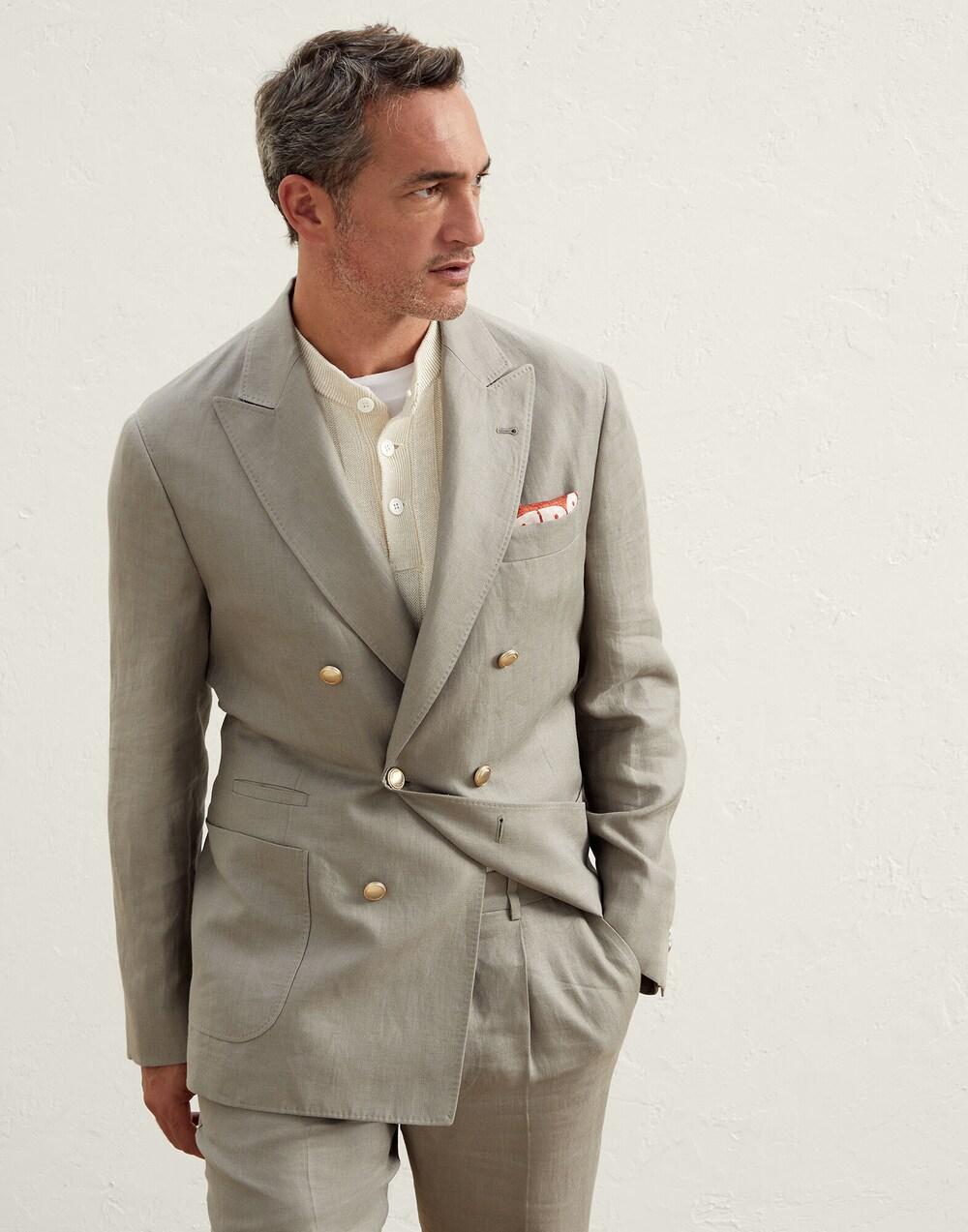 Brunello Cucinelli Green Linen Blazer