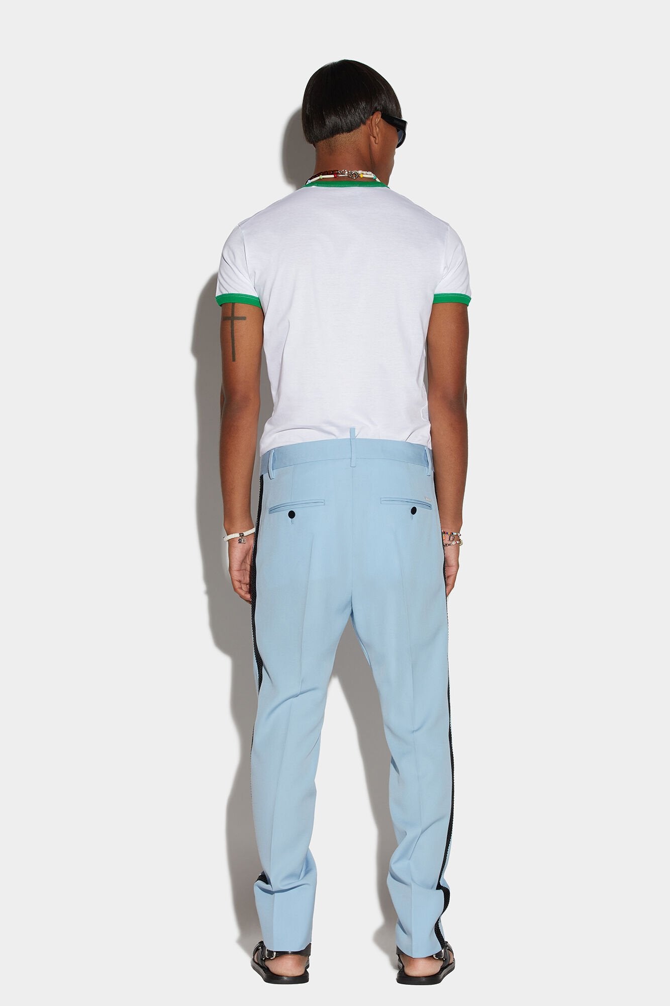 تي شيرت Dsquared² ألياف زرقاء