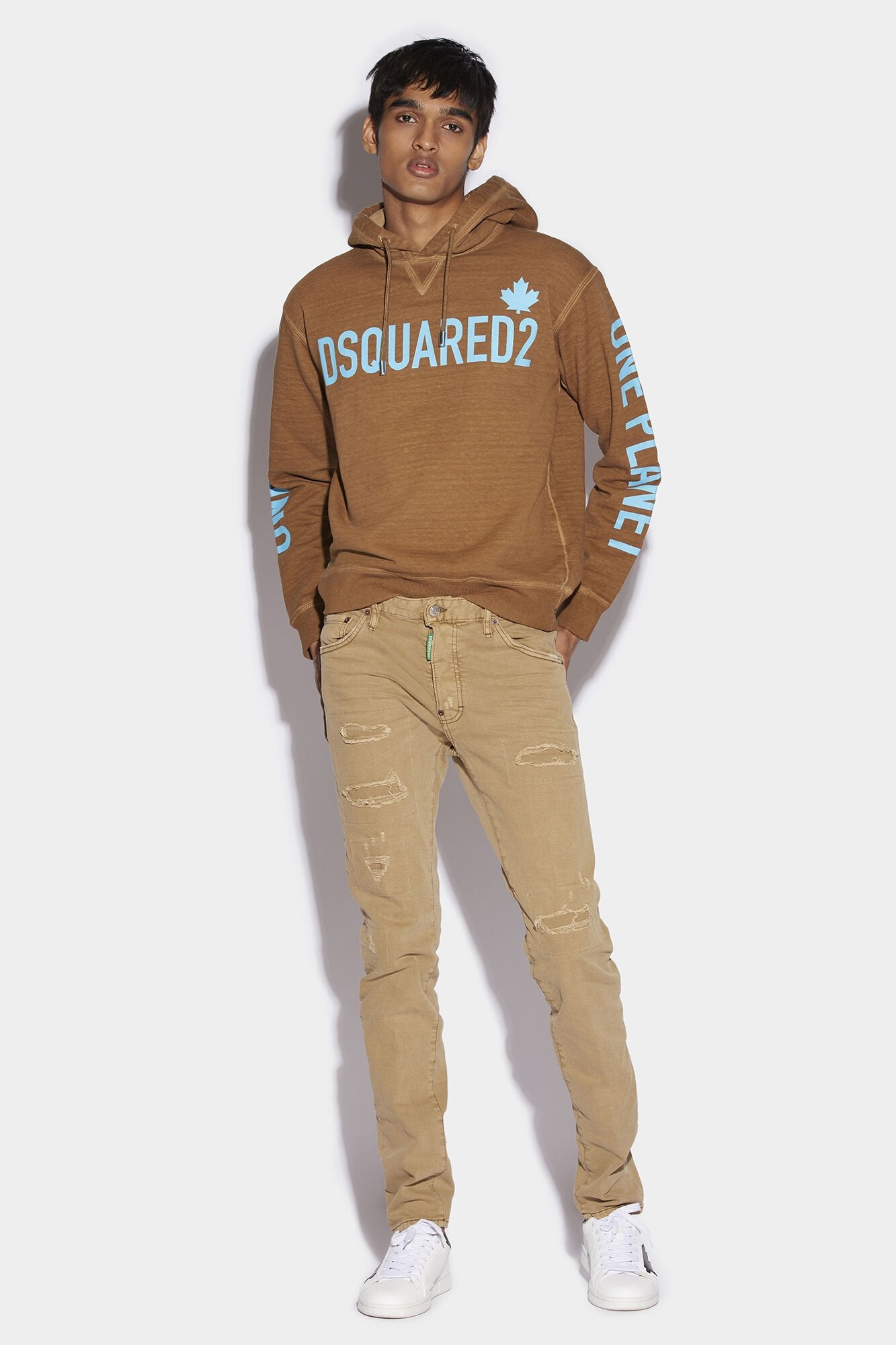 Dsquared² Beige Fibres Hoodie