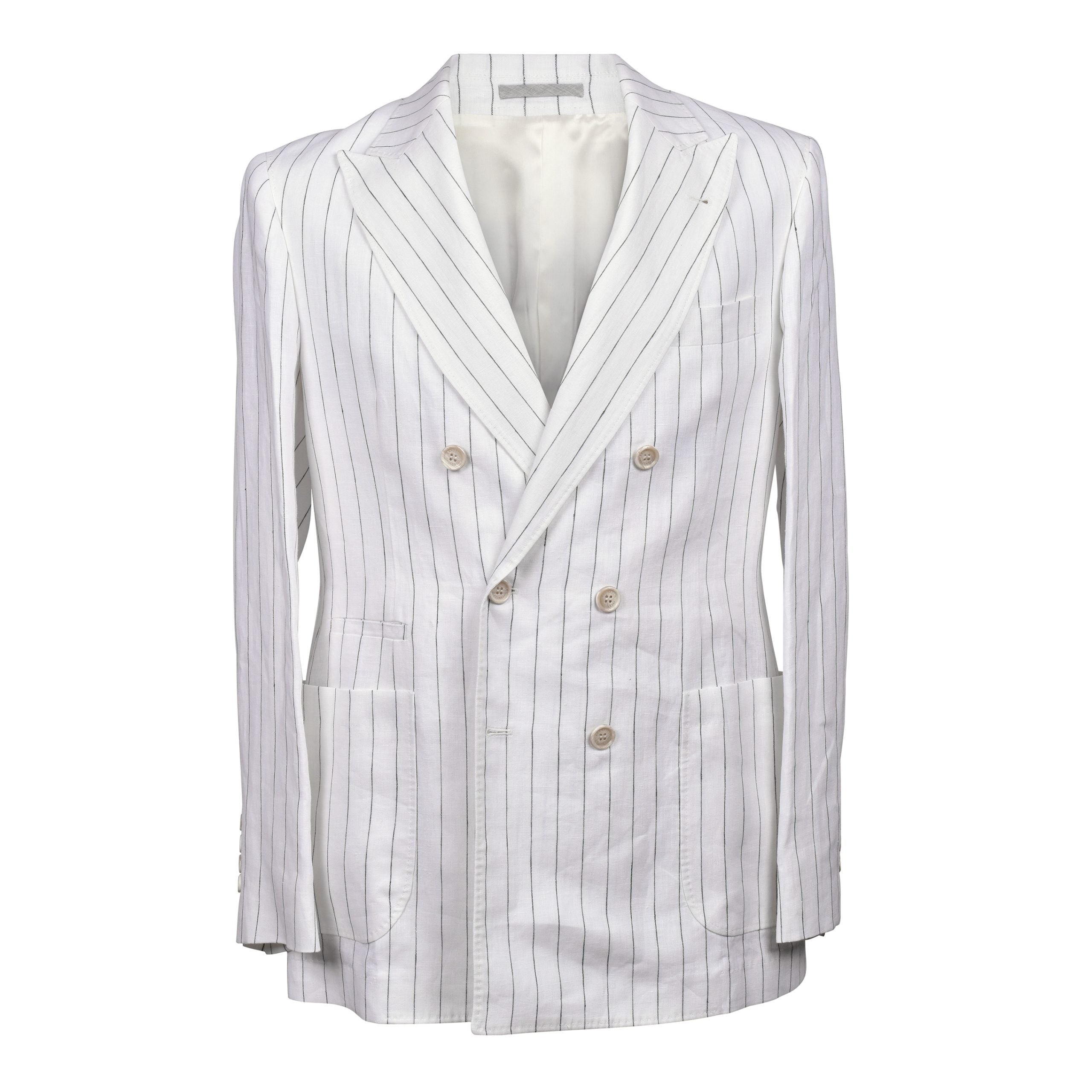 Brunello Cucinelli White Linen Two-Piece Suit