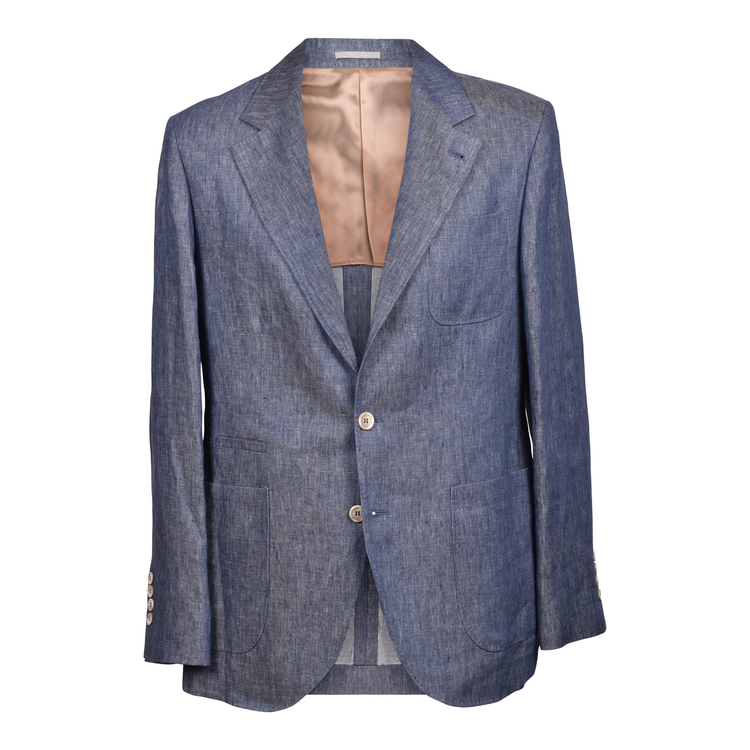 Brunello Cucinelli Blue Linen Blazer