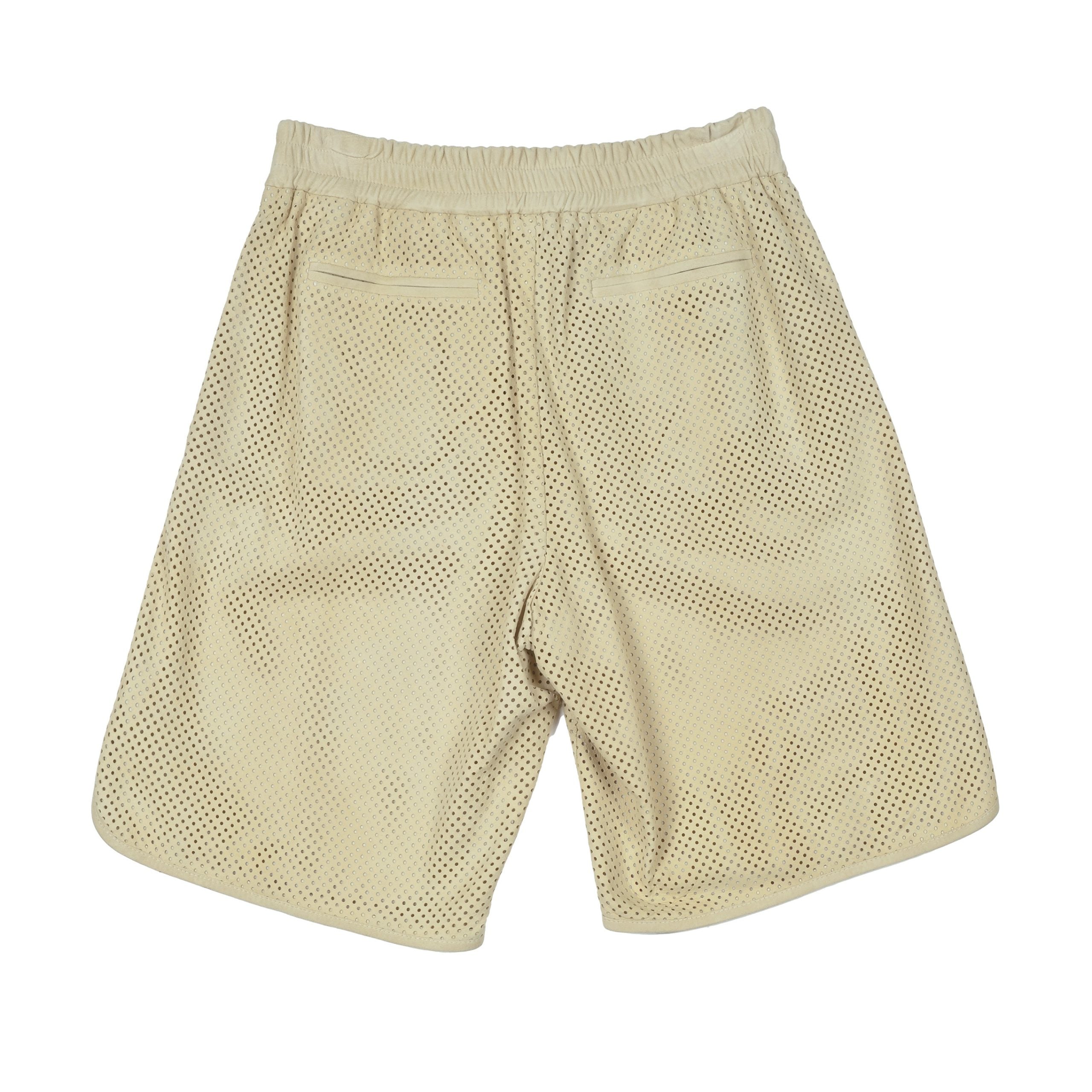 Brunello Cucinelli White Leather Joggers (Workout Pants)