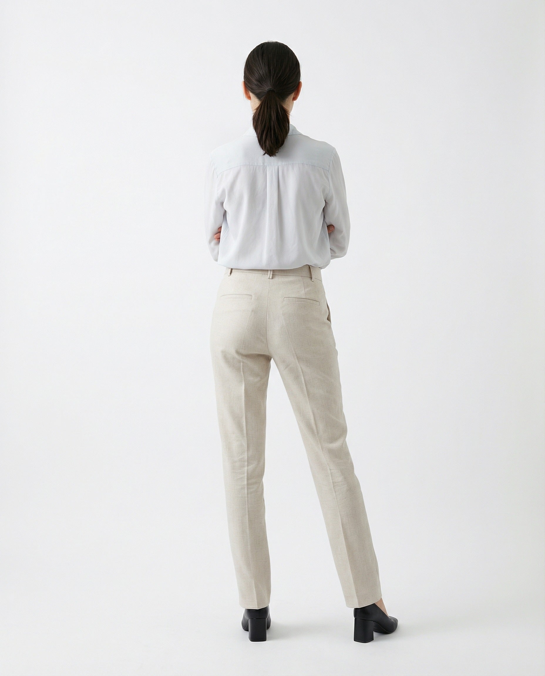 Brunello Cucinelli White Cotton Casual Pants