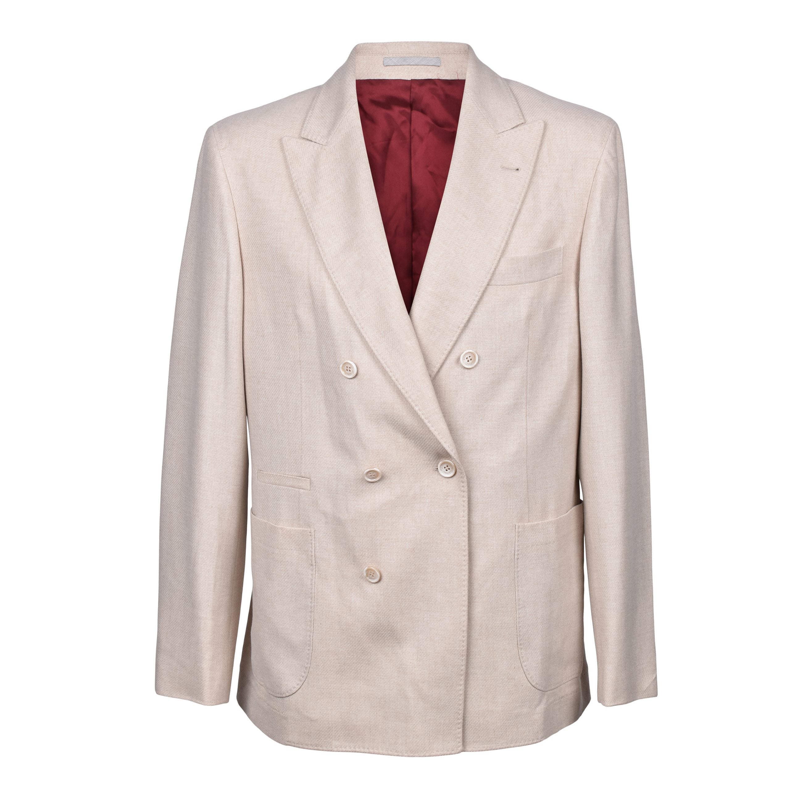 Brunello Cucinelli Beige Wool Blazer