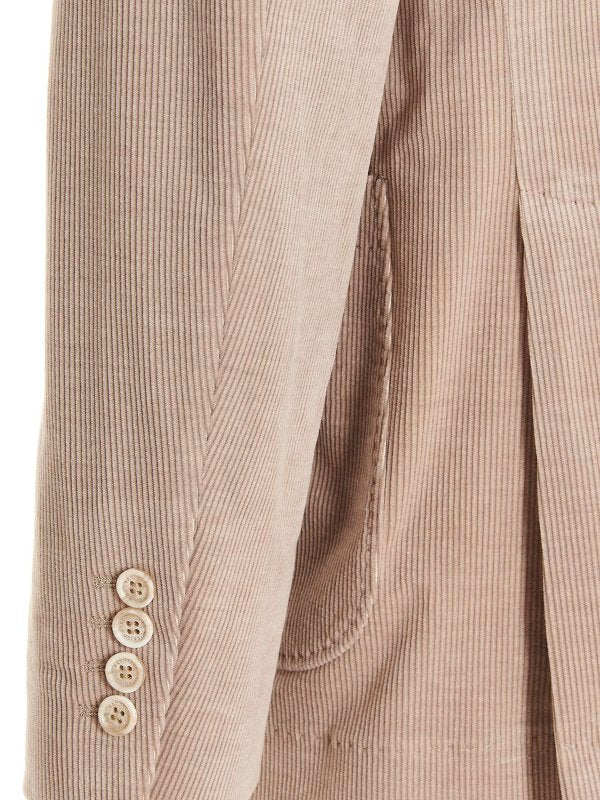 Brunello Cucinelli Beige Cotton Blazer