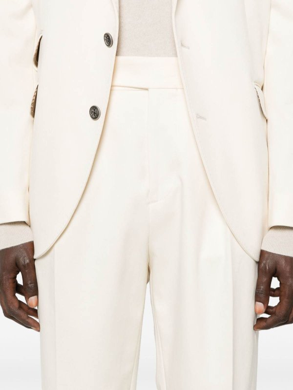 Brunello Cucinelli Beige Cotton Two-Piece Suit