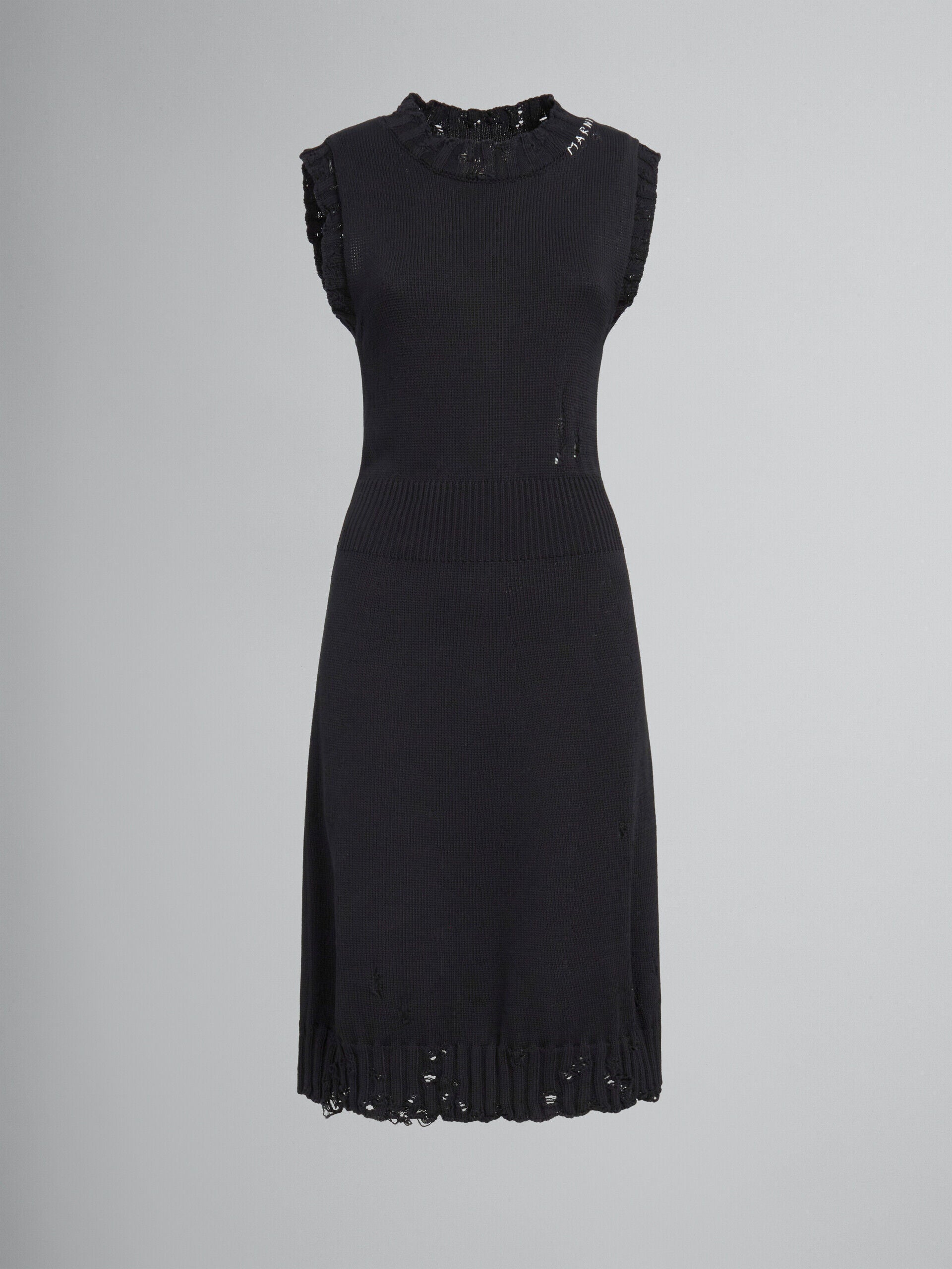 Marni Black Fibres Casual Dress