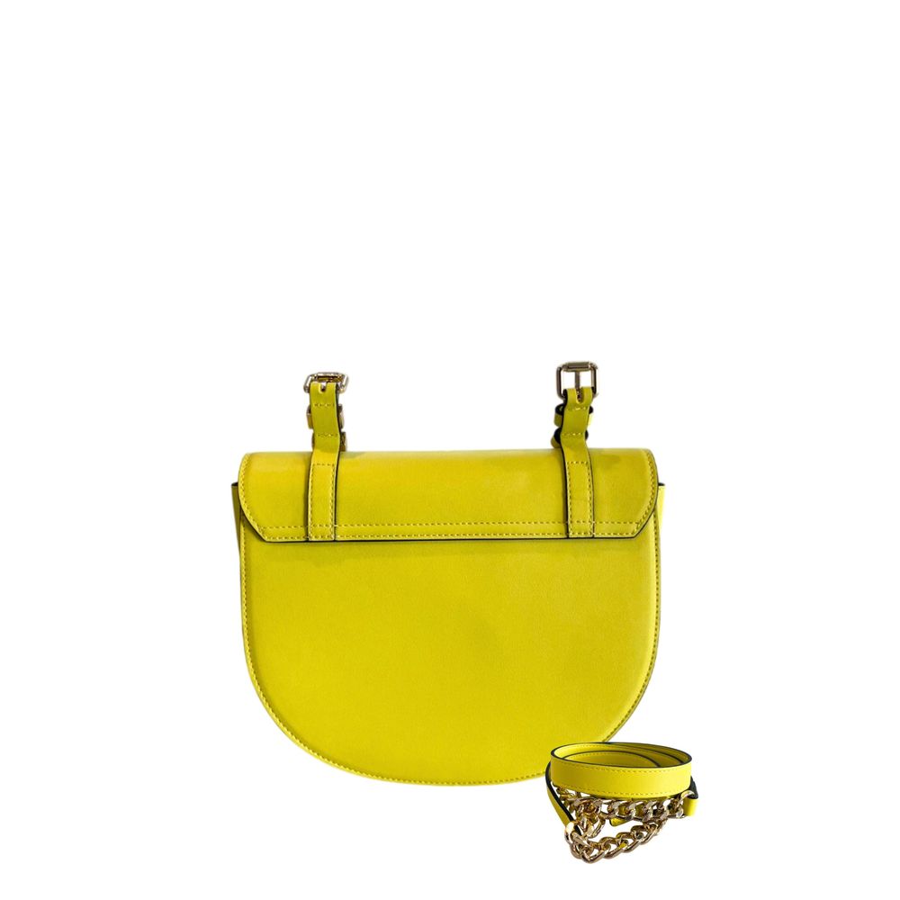 Twinset Yellow PU Women Crossbody Bag