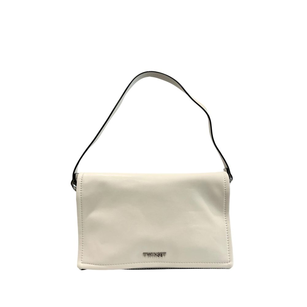 Twinset White PU Women Shoulder Bag