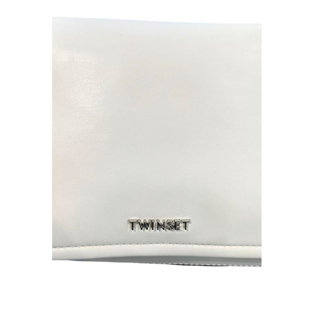 Twinset White PU Women Shoulder Bag