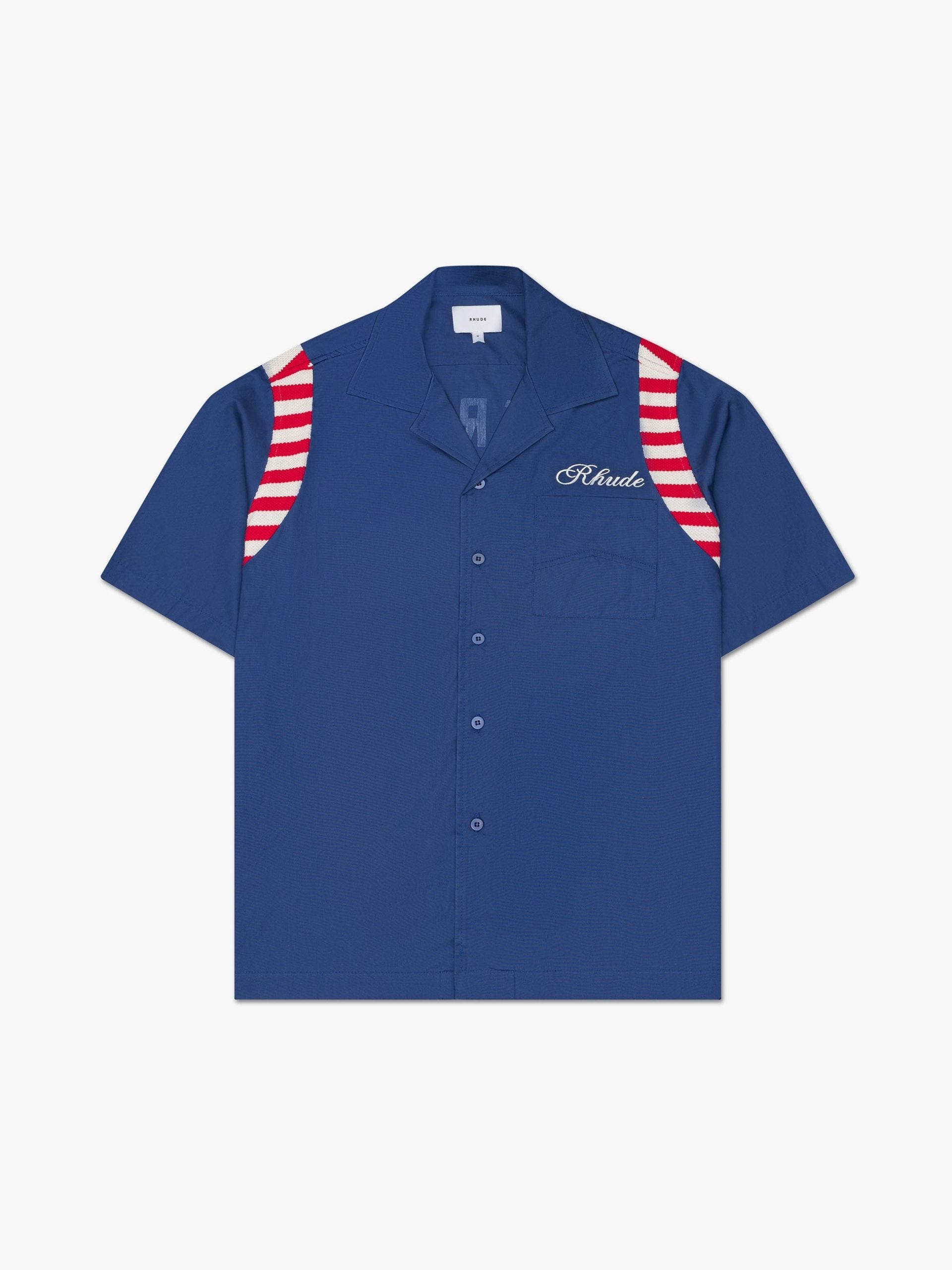 Rhude Blue Cotton T-Shirt